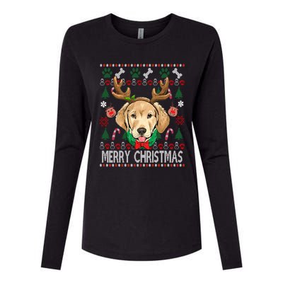 Labrador Retriever Antlers Christmas Xmas Gift For Girls Funny Gift Womens Cotton Relaxed Long Sleeve T-Shirt