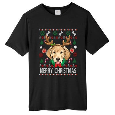 Labrador Retriever Antlers Christmas Xmas Gift For Girls Funny Gift Tall Fusion ChromaSoft Performance T-Shirt