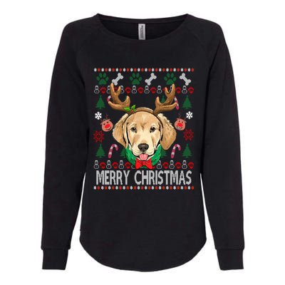 Labrador Retriever Antlers Christmas Xmas Gift For Girls Funny Gift Womens California Wash Sweatshirt