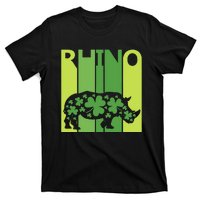 Lucky Rhino Animal St Patrick's Day Irish Gift T-Shirt