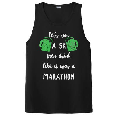 Let's Run A 5K And Drink Like It Was A Marathon St Patty's PosiCharge Competitor Tank