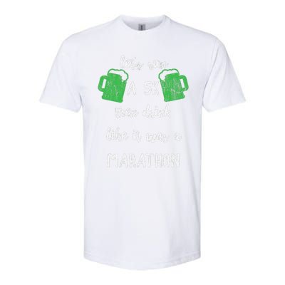 Let's Run A 5K And Drink Like It Was A Marathon St Patty's Softstyle® CVC T-Shirt