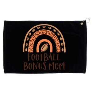 Leopard Rainbow American Football Bonus Mom Game Day Vibes Gift Grommeted Golf Towel