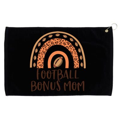 Leopard Rainbow American Football Bonus Mom Game Day Vibes Gift Grommeted Golf Towel