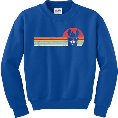 Llama Retro Alpaca Gift Kids Sweatshirt