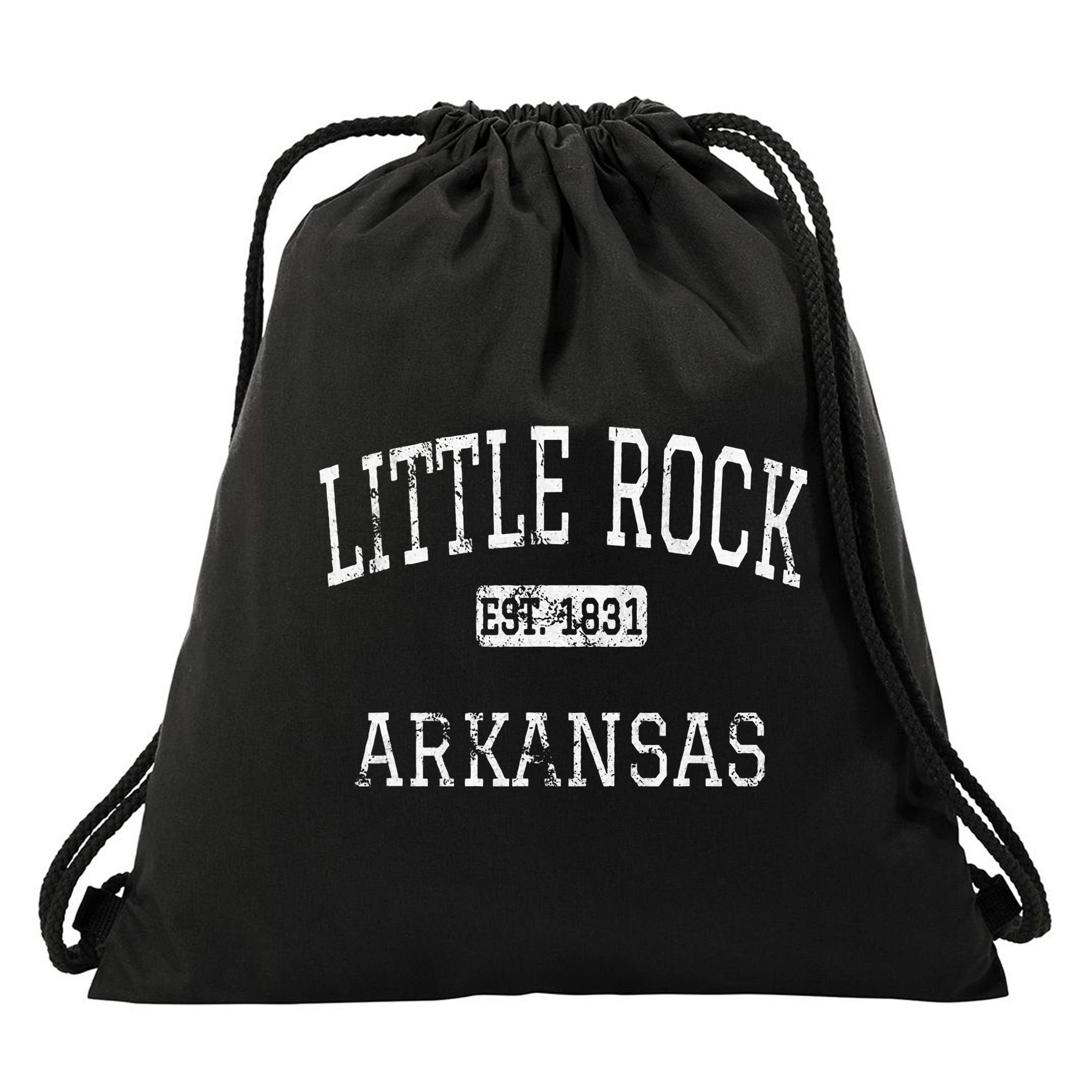 Little Rock Arkansas Ar Vintage Drawstring Bag
