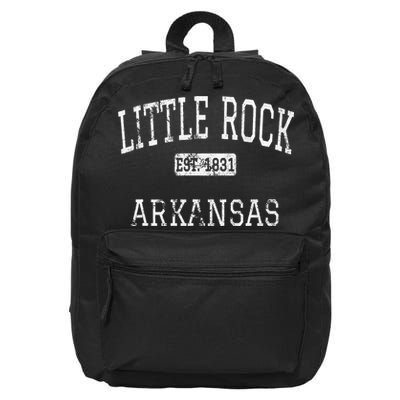 Little Rock Arkansas Ar Vintage 16 in Basic Backpack