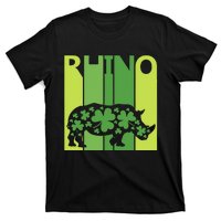 Lucky Rhino Animal St Patrick's Day Irish Gift T-Shirt