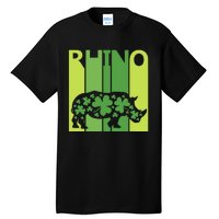 Lucky Rhino Animal St Patrick's Day Irish Gift Tall T-Shirt