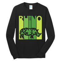 Lucky Rhino Animal St Patrick's Day Irish Gift Tall Long Sleeve T-Shirt