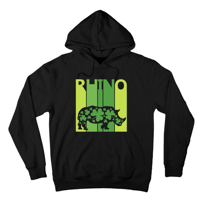 Lucky Rhino Animal St Patrick's Day Irish Gift Tall Hoodie