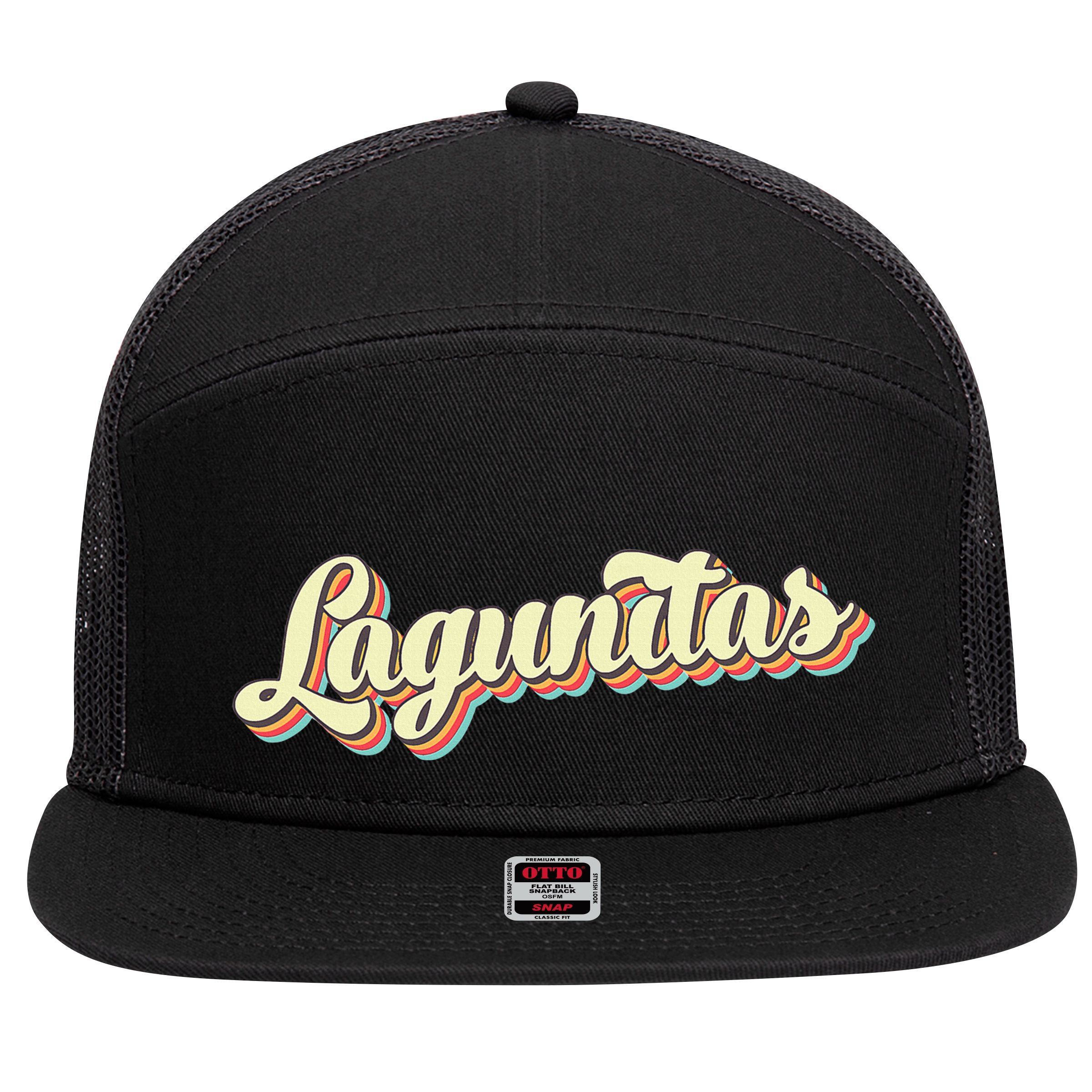 Lagunitas Retro Art Baseball 7 Panel Mesh Trucker Snapback Hat
