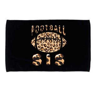 Leopard Rainbow American Football Sis Family Football Day Gift Microfiber Hand Towel