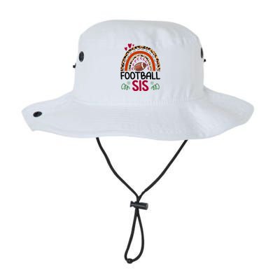 Leopard Rainbow American Football Sis Family Matching Sister Meaningful Gift Legacy Cool Fit Booney Bucket Hat