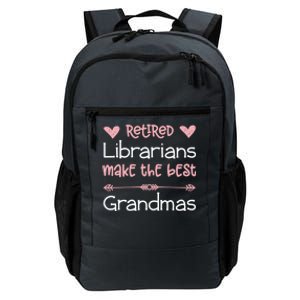 Librarian Retiret Best Grandmas / Love Library Retired Funny Gift Daily Commute Backpack