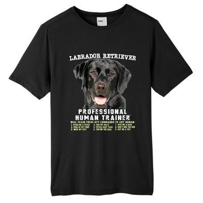 Labrador Retriever Black Lab Professional Human Trainer Tall Fusion ChromaSoft Performance T-Shirt