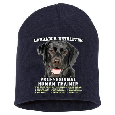 Labrador Retriever Black Lab Professional Human Trainer Short Acrylic Beanie