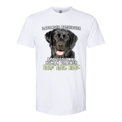 Labrador Retriever Black Lab Professional Human Trainer Softstyle® CVC T-Shirt