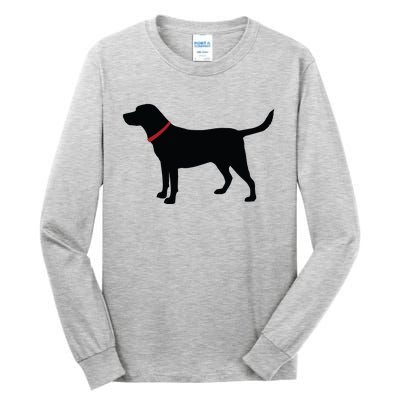 Labrador Retriever Black Tall Long Sleeve T-Shirt