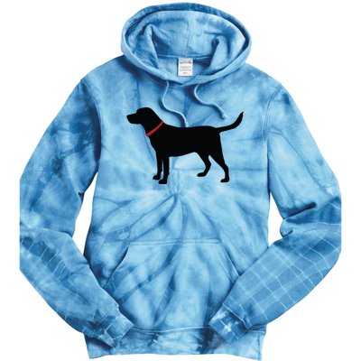 Labrador Retriever Black Tie Dye Hoodie