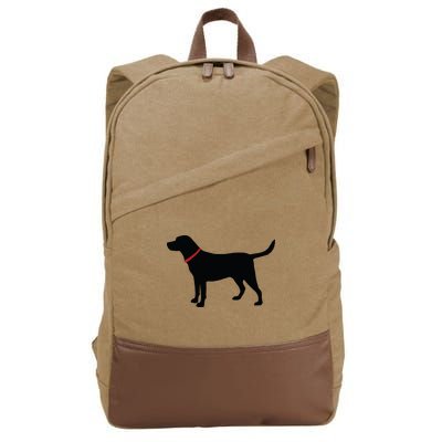 Labrador Retriever Black Cotton Canvas Backpack