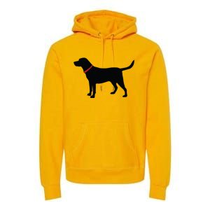 Labrador Retriever Black Premium Hoodie