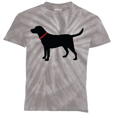 Labrador Retriever Black Kids Tie-Dye T-Shirt