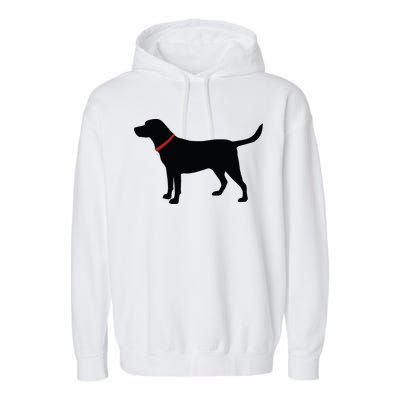 Labrador Retriever Black Garment-Dyed Fleece Hoodie