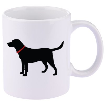 Labrador Retriever Black 11oz C Handle Ceramic Mug