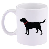 Labrador Retriever Black 11oz C Handle Ceramic Mug