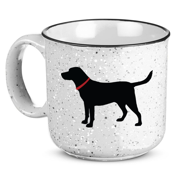 Labrador Retriever Black 15oz Campfire Ceramic Mug