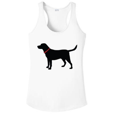 Labrador Retriever Black Ladies PosiCharge Competitor Racerback Tank