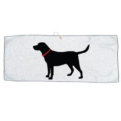 Labrador Retriever Black Large Microfiber Waffle Golf Towel