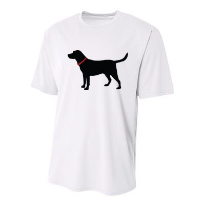 Labrador Retriever Black Youth Performance Sprint T-Shirt