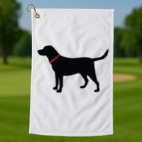 Labrador Retriever Black Golf Towel
