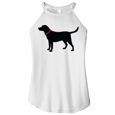 Labrador Retriever Black Women's Perfect Tri Rocker Tank
