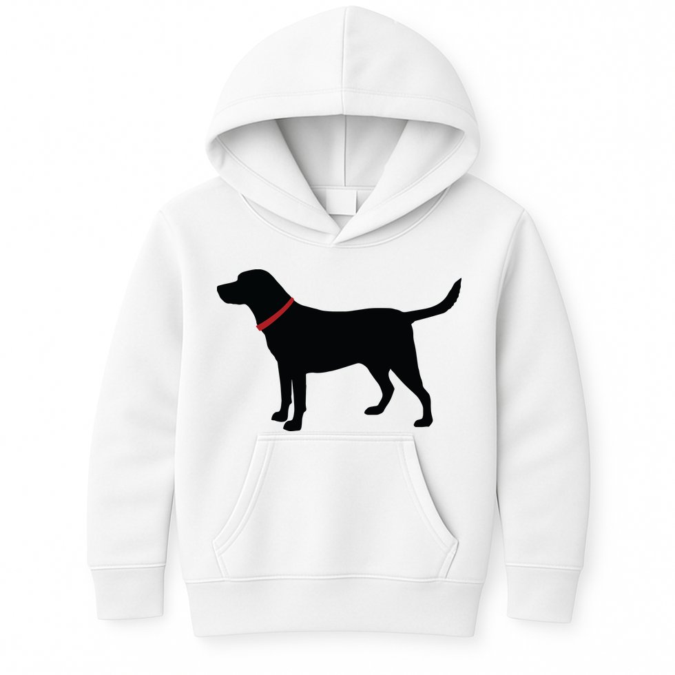Labrador Retriever Black Kids Hoodie