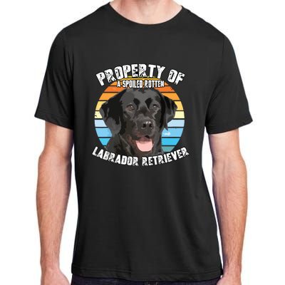 Labrador Retriever Black Owner Lover Retro Vintage Adult ChromaSoft Performance T-Shirt