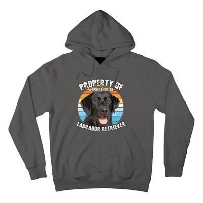 Labrador Retriever Black Owner Lover Retro Vintage Hoodie