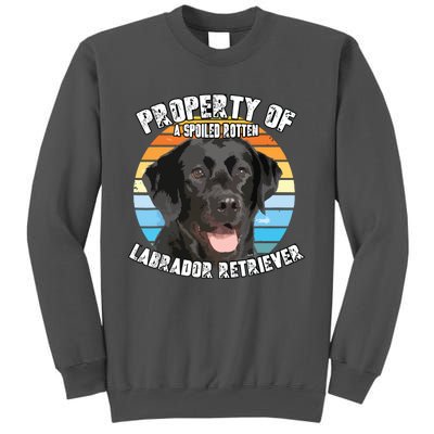 Labrador Retriever Black Owner Lover Retro Vintage Tall Sweatshirt