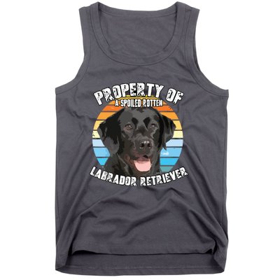 Labrador Retriever Black Owner Lover Retro Vintage Tank Top