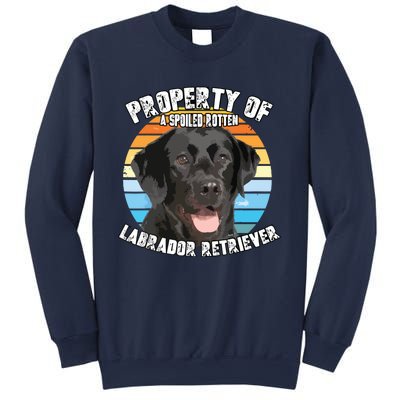 Labrador Retriever Black Owner Lover Retro Vintage Sweatshirt