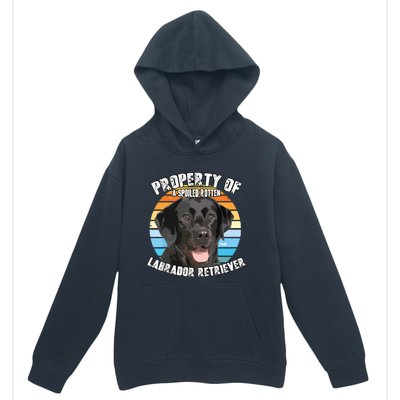 Labrador Retriever Black Owner Lover Retro Vintage Urban Pullover Hoodie