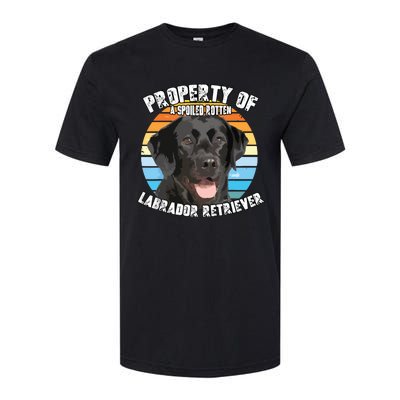 Labrador Retriever Black Owner Lover Retro Vintage Softstyle CVC T-Shirt