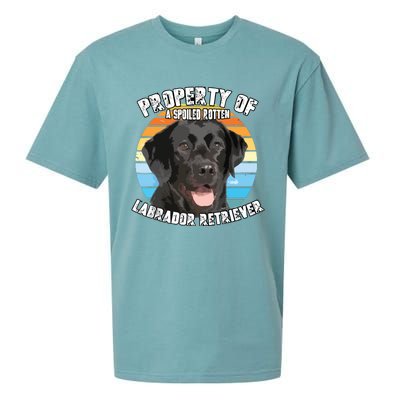 Labrador Retriever Black Owner Lover Retro Vintage Sueded Cloud Jersey T-Shirt