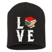 Love Reading Book Novel Lover Books Library Bookworm Reader Short Acrylic Beanie