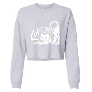 Lovejoy Rock Band Cropped Pullover Crew