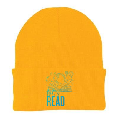 Lets Read Book Lover Funny Reading Gift Knit Cap Winter Beanie