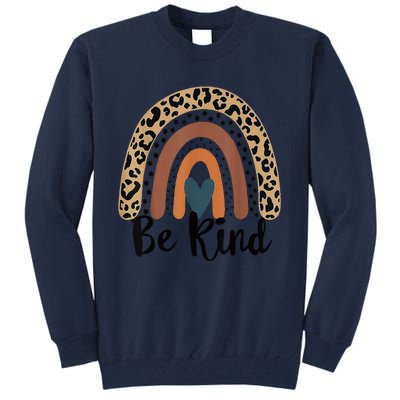 Leopard Rainbow Be Kind We Wear Orange For Unity Day Tall Sweatshirt