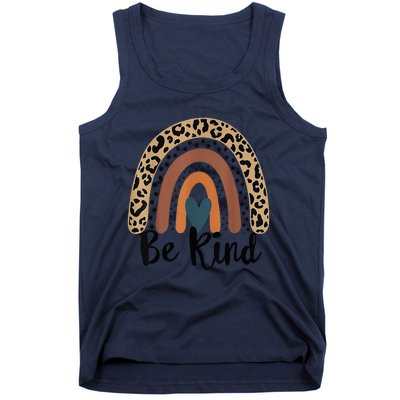 Leopard Rainbow Be Kind We Wear Orange For Unity Day Tank Top